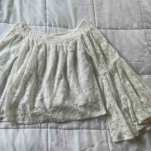 Hollister off-the-shoulder lace top